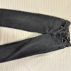 Levi Ribcage straight Classic Black Denim Jeans